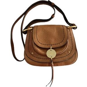See by Chloé Brown Leather Crossbody Bag